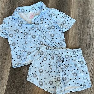(4) No Boundries Star and Moon Pajama Set